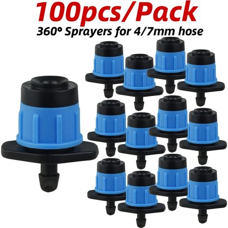 30 à 100 goutteurs réglables pour l'irrigation à 360° - Outil d'irrigation pour la culture de champignons et autres cultures agricoles --AquaForge (1/5)