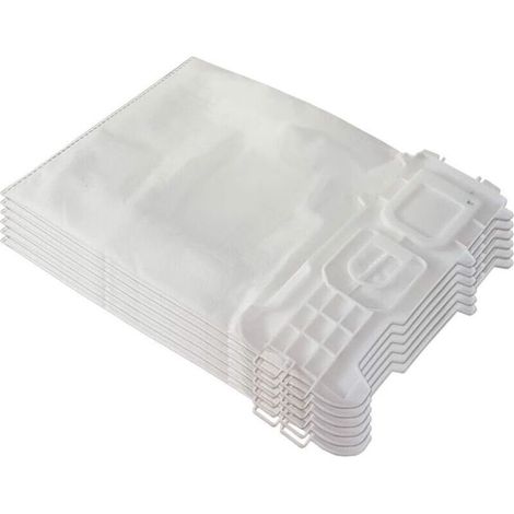 6 sacchetti per aspirapolvere premium Folletto Vorwerk Kobold VK 135, 136, VK135, VK136 con speciale microfibra e chiusura igienica - 6 pezzi - Accessori Crezuo-Crezuo