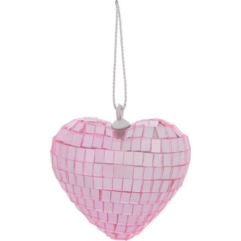 Suspension de sapin cœur effet disco 5 cm - Atmosphera créateur d'intérieur (1/5)