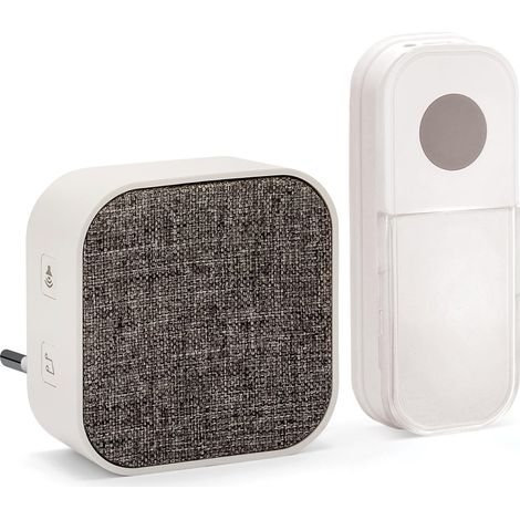 Campanello TAYLOR AC senza fili con spina 150m 36 melodie Bianco (1/5)