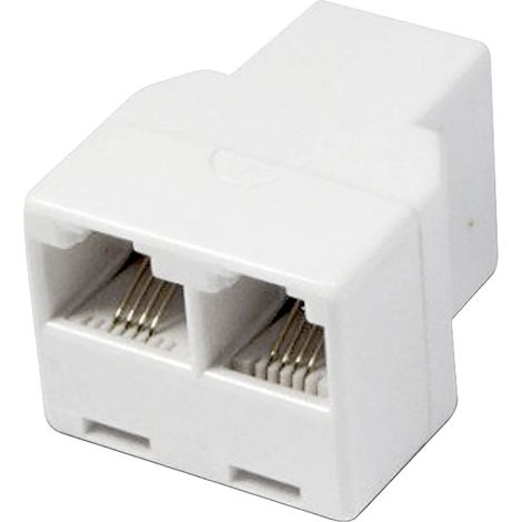 Raccord Rj45 femelle / 2X Rj45 femelle