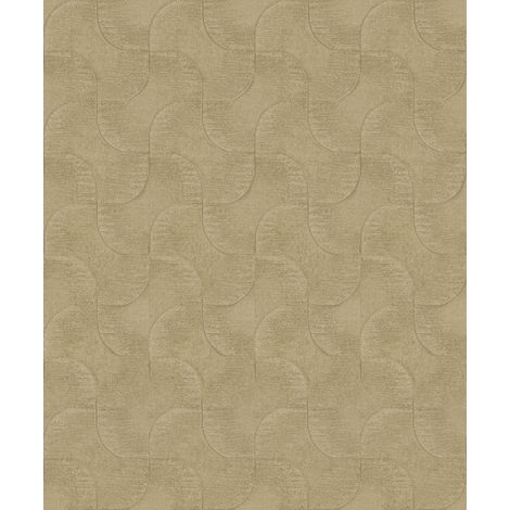 Rasch Vliestapete Muster Grafik Sky Lounge gold 10,05 x 0,53 m Wandtapete (1/3)