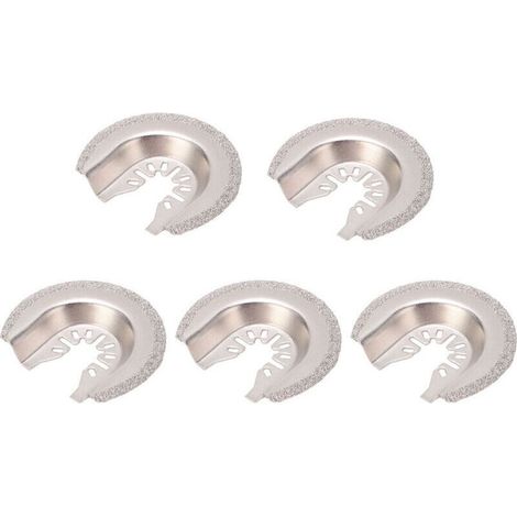 5-teiliges Universal-Set mit oszillierenden Diamant-Hartmetallsägeblättern zum Entfernen von Fugenmörtel aus Fliesen, Beton und Mauerwerk (1/4)