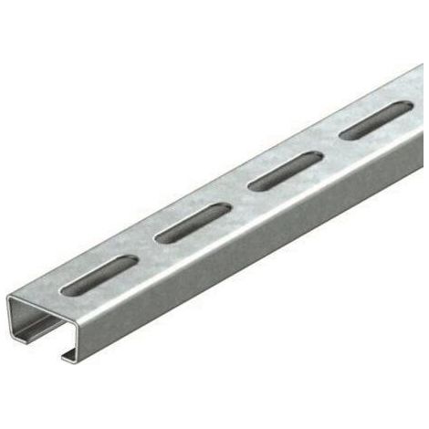 OBO Bettermann Profilschiene C-Profil, 2000x35x18mm, Stahl, feuerverzinkt, 1119656 (1/5)