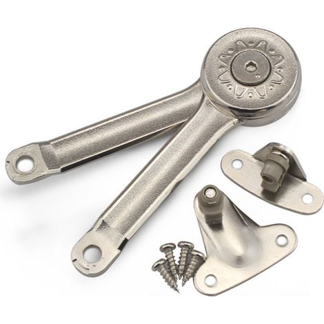 Ferrure pour Abattants 75-100° Compas pour Abattants Support pour Abattants pour Cadre en Bois ou Alu (1/4)