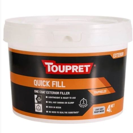 Toupret Quick Fill Interior Filler 4 Litre