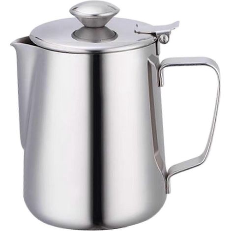 Milchaufschäumkännchen, Espresso-Dampfkännchen, Zubehör für tragbare Espressomaschinen, Kaffeeaufschäumkännchen für Büro und DIY-Kaffee-350ml (1/5)