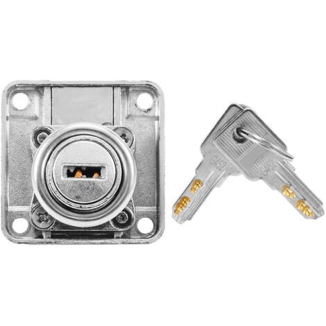 DEESSE SHOP-Serrure de Porte d'armoire Domestique sûre et Pratique, Serrure de Porte de Placard antirouille, boîtes à Bijoux antivol pour tiroirs Boîtes en Fer Portes de Garde-Robe(13 (1/5)