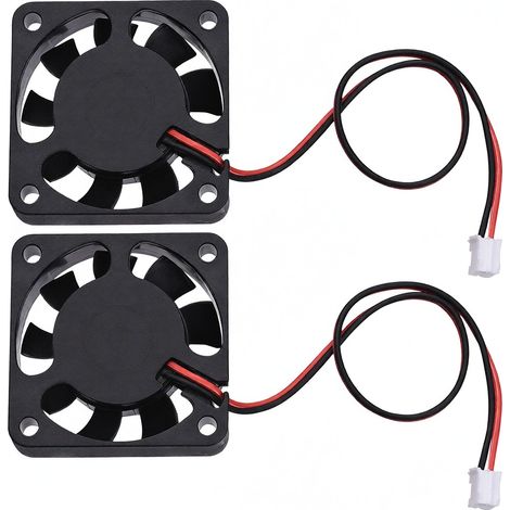 Componentes de la impresora 3D: Ventilador de refrigeración silencioso 4010 (12V/24V), conector de 2 pines, mini ventilador sin escobillas. (1/5)