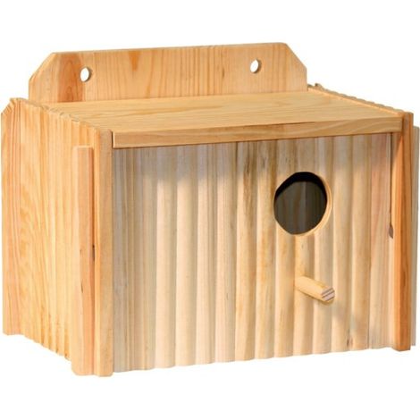 Nichoir pour oiseaux avec nid et perchoir intégré (1/3)