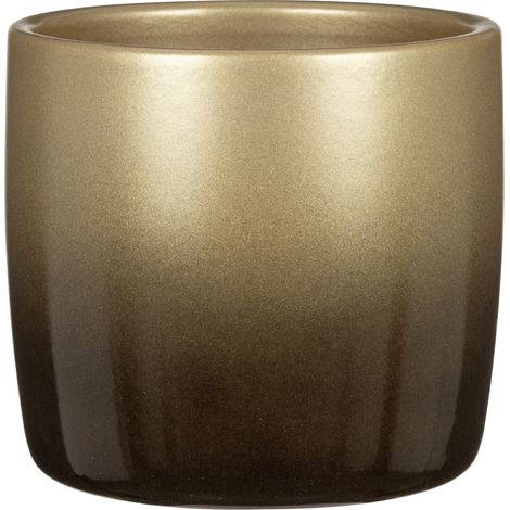 Scheurich Übertopf gold 13,5 x 13,5 cm Keramik