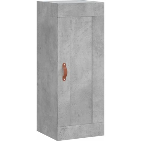 Buffet,Bahut,Armoire murale gris béton 34,5x34x90 cm bois d'ingénierie CFW71023 (1/5)