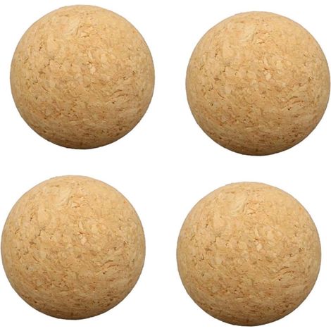 4 bouchons liège - beiges, sphériques - pour brassage maison (1/5)