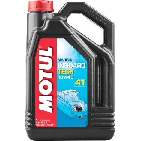 Huile Motul 10W40 5L pour moteur inboard Tech 4T/ CI-4/ M 3275/ VDS-3