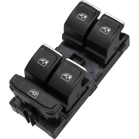 Interrupteur de Fenêtre Golf Mk7, KASturbo Bouton Lève Vitre pour Passat Touran Tiguan Arteon Karoq Kodiq Leon 5G0959857 5G0959857C 5G0959857B 5G0959857D