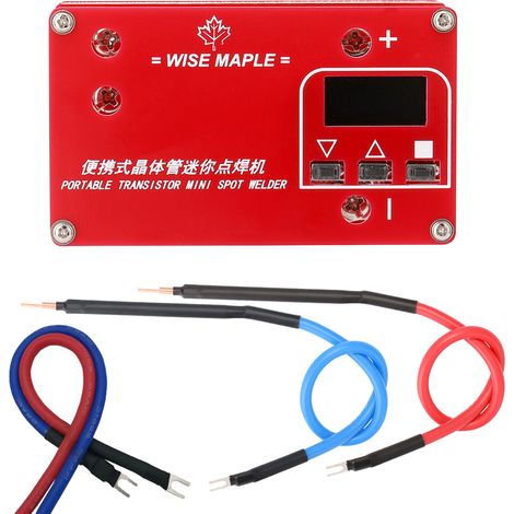 Appareil à souder par points portable mini transistor batterie lithium 3 modes réglables pour feuille nickel 0,1-0,12 mm (1/4)