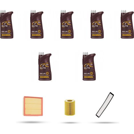 Kit tagliando 3 FILTRI e 7L OLIO compatibile con Bmw x3 (E83) 3.0i 170kw dal 2003 al 2006 (1/5)