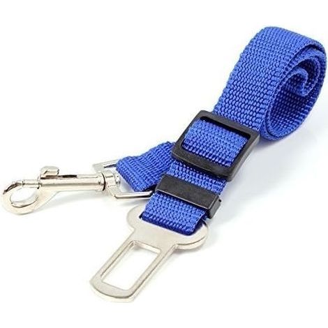 Arnés de seguridad ajustable para perros, gatos y otras mascotas para asientos de coche - Azul (1/3)