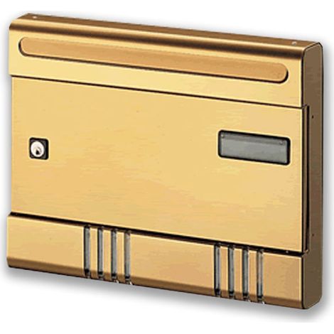 Alubox 1007658 ESSE Cassetta posta componibile alluminio verniciato con serratura di sicurezza colore Ruggine