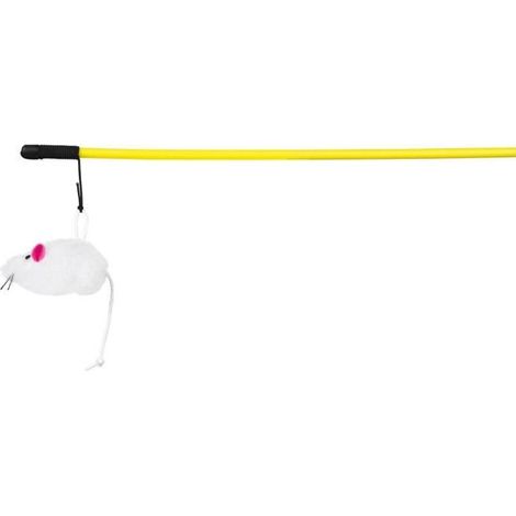 TRIXIE Canne a peche avec souris peluche 100 cm pour chat (1/3)