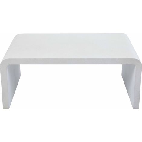 Table basse de jardin L100 effet béton lisse (1/5)