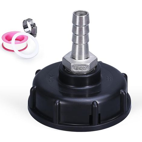 Adattatore di collegamento per serbatoio IBC S60 × 6 mm a raccordo per tubo flessibile da 15 mm (1/4)