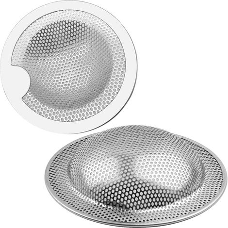 Filtri di scarico in acciaio inox adatti per lavelli da cucina, box doccia, raccoglitori di capelli e vasche da bagno (3 pezzi, 5,2 cm) (1/3)