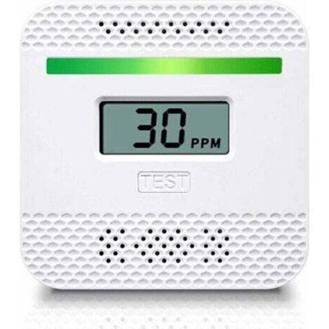 Détecteur de monoxyde de carbone, détecteur de monoxyde de carbone portable avec affichage numérique LCD pour voyage à la maison, alarme de monoxyde de carbone homologuée UL avec capteur électrochimiq