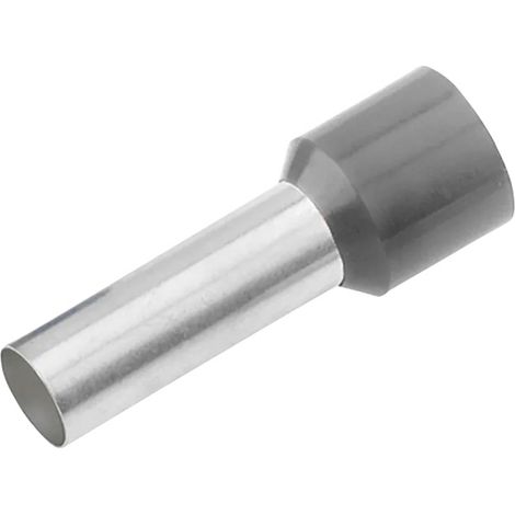 Cimco 187021 Aderendhülse 4 mm² Teilisoliert Grau 100 St.
