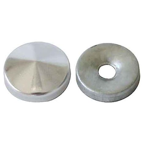 CACHE-BOULON BOMBÉ 18 mm - Laiton nickelé