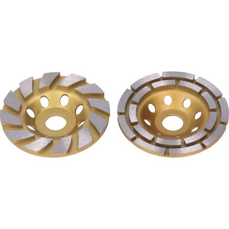 Ensemble de meules de 4,5 pouces à double rangée et segment turbo, disque de meulage diamanté sans rondelle (1/5)