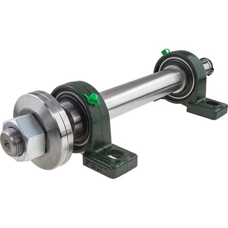Set base per sega circolare (circolare / taglio trasversale) con attacco da 30 mm / filettatura destra / 450 mm / basato su cuscinetti UCP207 (1/5)