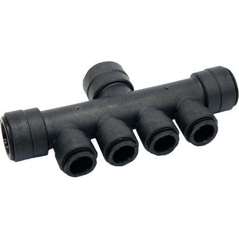 JG Speedfit Verteilerleiste (4-fach) Ø 22 x 15 mm - für Speedpex- und Cu-Rohr - DVGW zugelassen