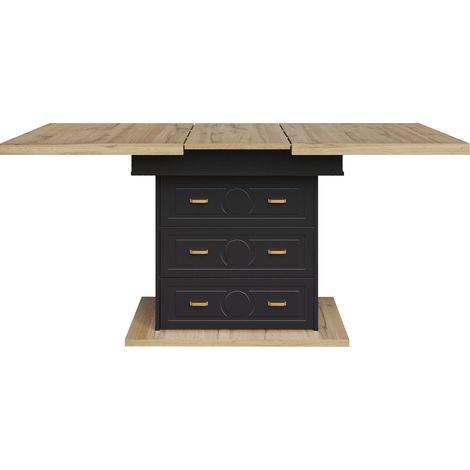 Tavolo da pranzo allungabile 140 x 80 x 75 cm in MDF e metallo HOMVRA (1/5)