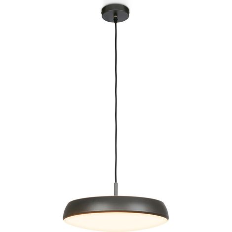 Briloner LED Pendelleuchte Ø35x120 cm Rund 14,5W 1800lm 3000K Warmweiß Bronze-Anthrazit metallic - Hängelampe Esszimmer Küche Wohnzimmer (1/5)