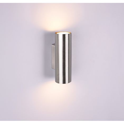 Marley Trio Lighting Double Emission Nickel Zylinderwandleuchte