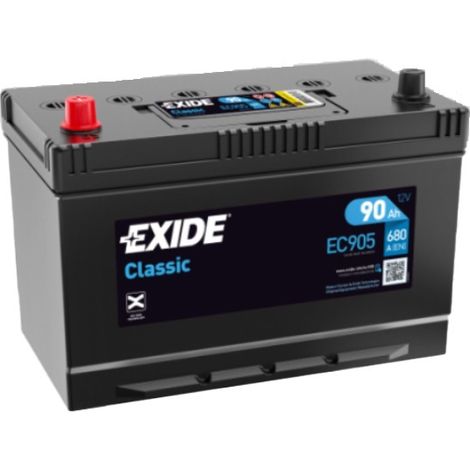 Batería de coche Tudor 90Ah EC905 Exide (1/2)