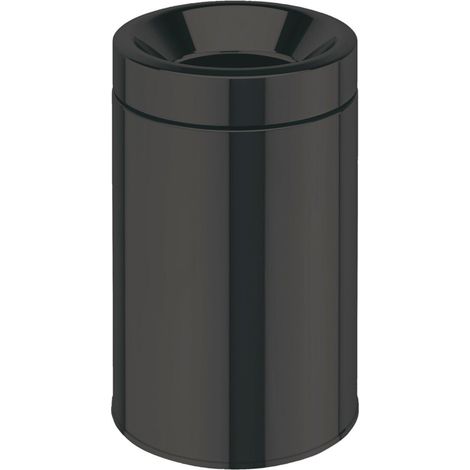 Lineabeta - Pattumiera con secchiello Sestei in acciaio nero 5 lt