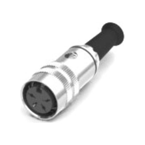 Connecteur DIN RS PRO, 4 contacts, Femelle, Montage sur câble, A souder M16 ( Prix pour 1 )