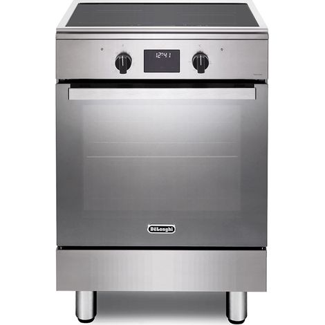 De’Longhi DMX 64 INL TC2 cucina A Elettrico Piano cottura a induzione Nero, Acciaio inox