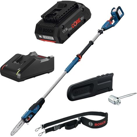 Bosch Professional Cordless Chainsaw Long Pole Saw Pruner + 4ah ProCore Kit (1/5)