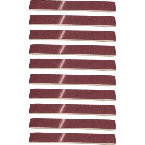 Ortviai Bande abrasive en oxyde d'aluminium GXK51-B pour ponçage bois et meubles – 915 x 50 mm, grain 40, lot de 10 (1/5)