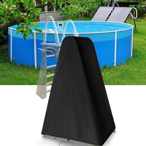 Die Poolleiterabdeckungen bestehen aus hochfestem, UV-beständigem 420D-Outdoor-Gewebe und bieten wirksamen Schutz vor UV-Strahlen. (1/5)