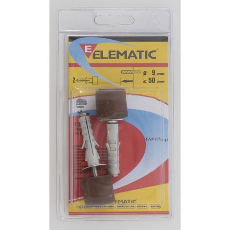 2 pz tasselli ENP/FP9 Elematic paracolpi marrone fischer fermaporta (1/2)
