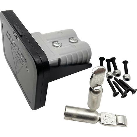 Support de panneau encastré pour prise Anderson 120 A avec couvercle pour caravane, 2 points de couture, pièces automobiles et navales (1/5)