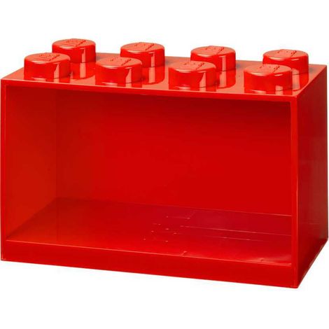 ROOM COPENHAGEN 41151730 ÉTAGÈRE BRIQUE 8 BOUTONS LEGO, ROUGE (1/3)