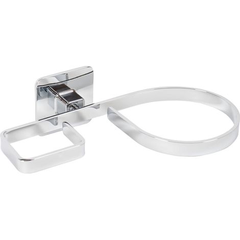 Support pour sèche-cheveux et fer à lisser mural chrome mod. Cold wind cromo (1/4)