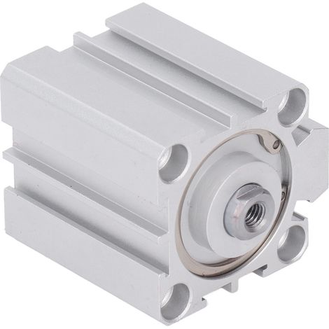 Kompakter doppeltwirkender Pneumatikzylinder aus Aluminium, Hydraulikkomponente für pneumatische Systeme, schlanker Betätigungszylinder (1/5)