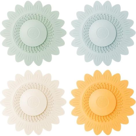 pezzi Tappo universale per vasca da bagno, tappo per lavandino, tappo di scarico per vasca da bagno, tappo di scarico in silicone per doccia, vasca da bagno, lavandino, cucina, bagno (4 colori) (1/5)
