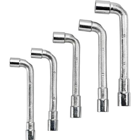 KWB Einhell 49470150 Jeu de 5 clés tubulaires coudées 8/9/10/11/13 mm (1/2)